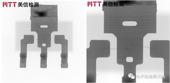 正常三極管X-ray檢查形貌
