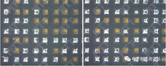 PCB光板焊盤浸錫后照片