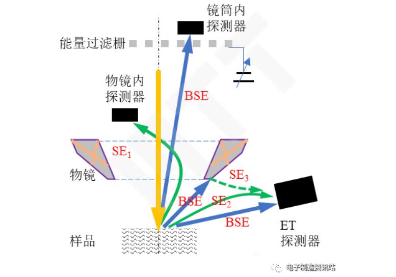 物鏡-探測(cè)器協(xié)同探測(cè)信號(hào)的示意圖